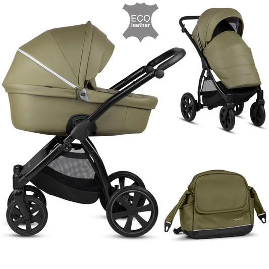 Noordi Fjordi Leather Terra Travel System - Olive