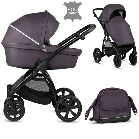 Noordi Fjordi Leather Terra Travel System - Plum