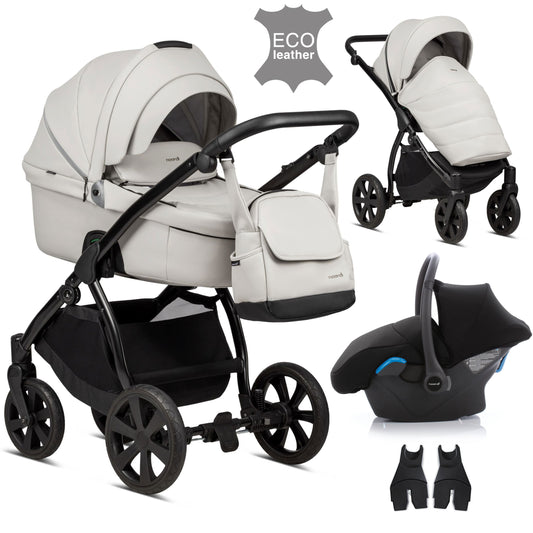 Noordi Fjordi Leather 3 in 1 Pushchair Pram Travel System