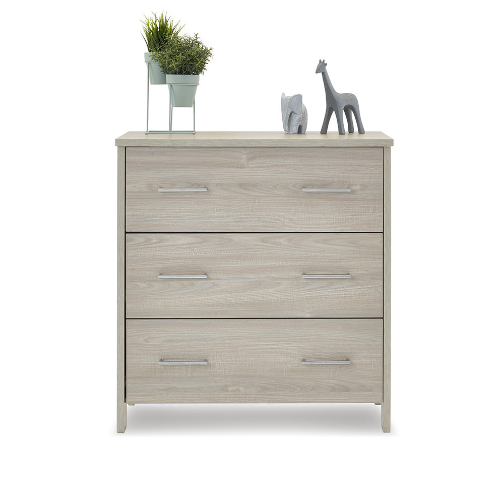 Obaby Nika Mini 2 Piece Nursery Room Furniture Set - Grey Wash