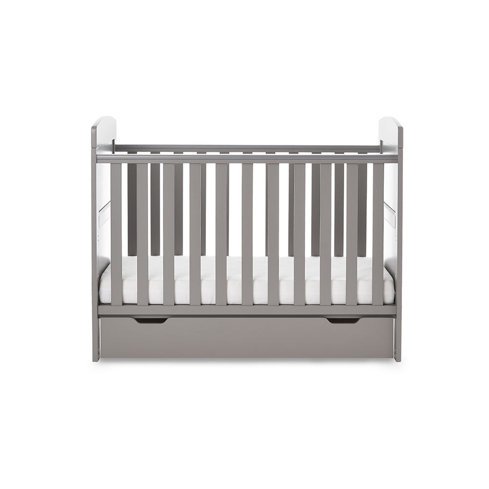 Obaby Grace Mini Cot Bed - Taupe Grey