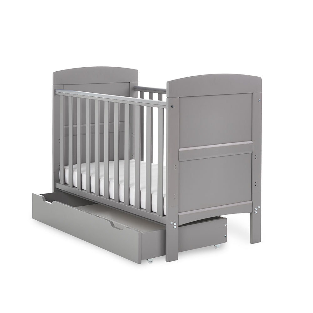 Obaby Grace Mini Cot Bed - Taupe Grey