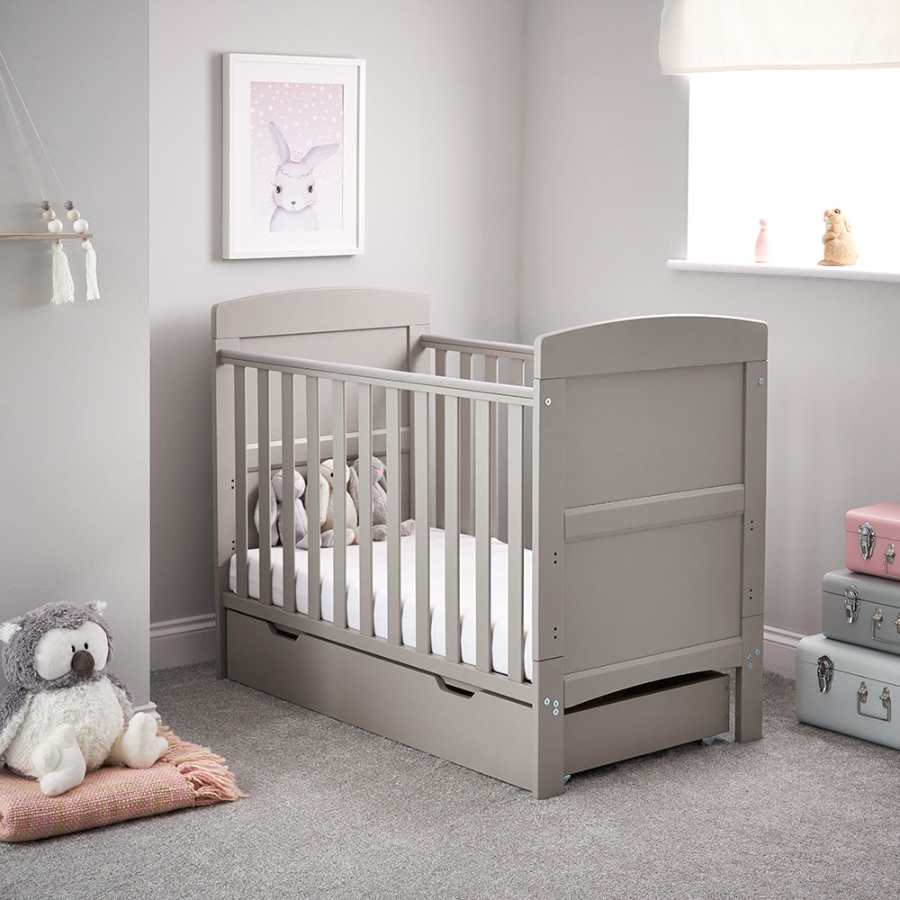 Obaby Grace Mini Cot Bed - Taupe Grey