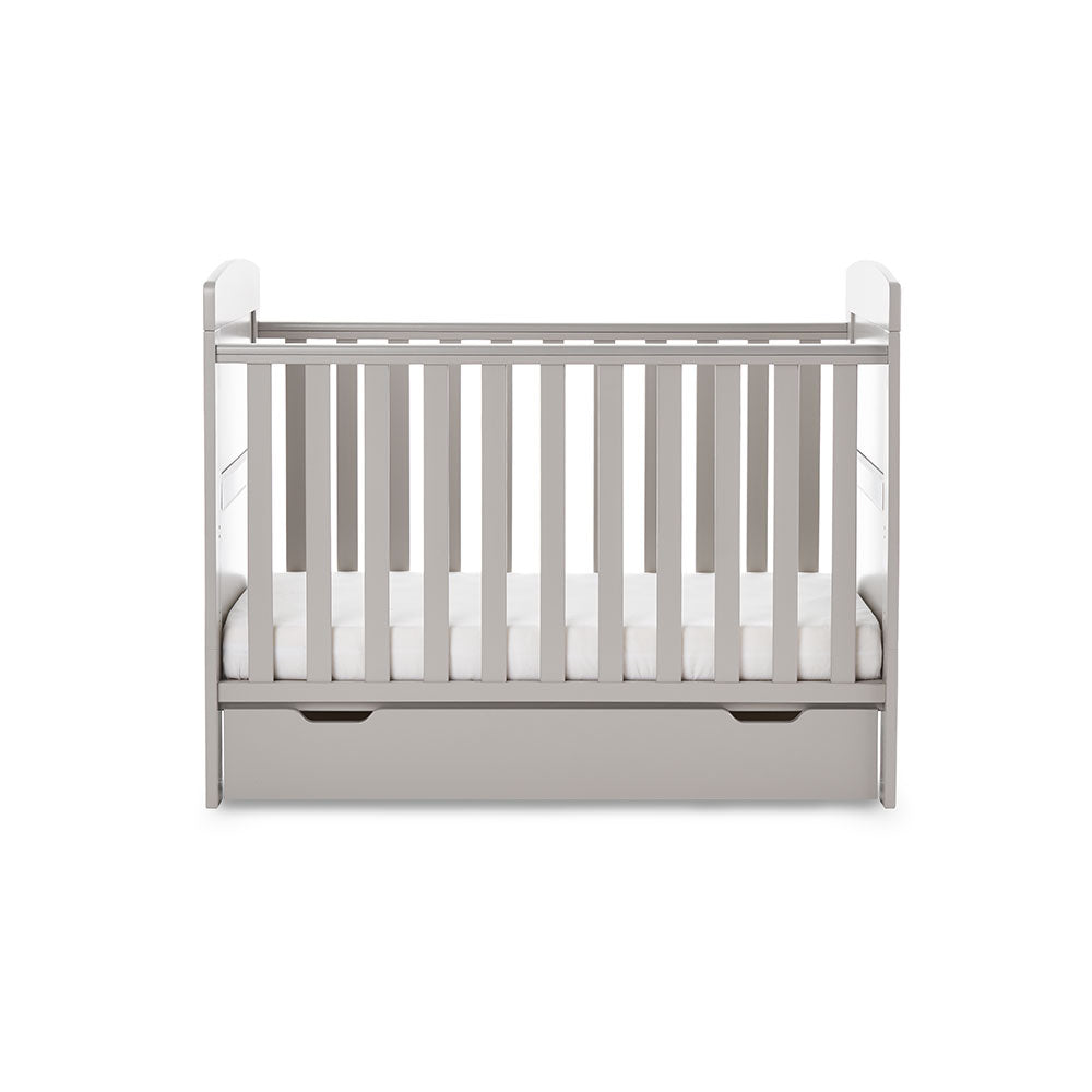 Obaby Grace Mini Cot Bed - Taupe Grey