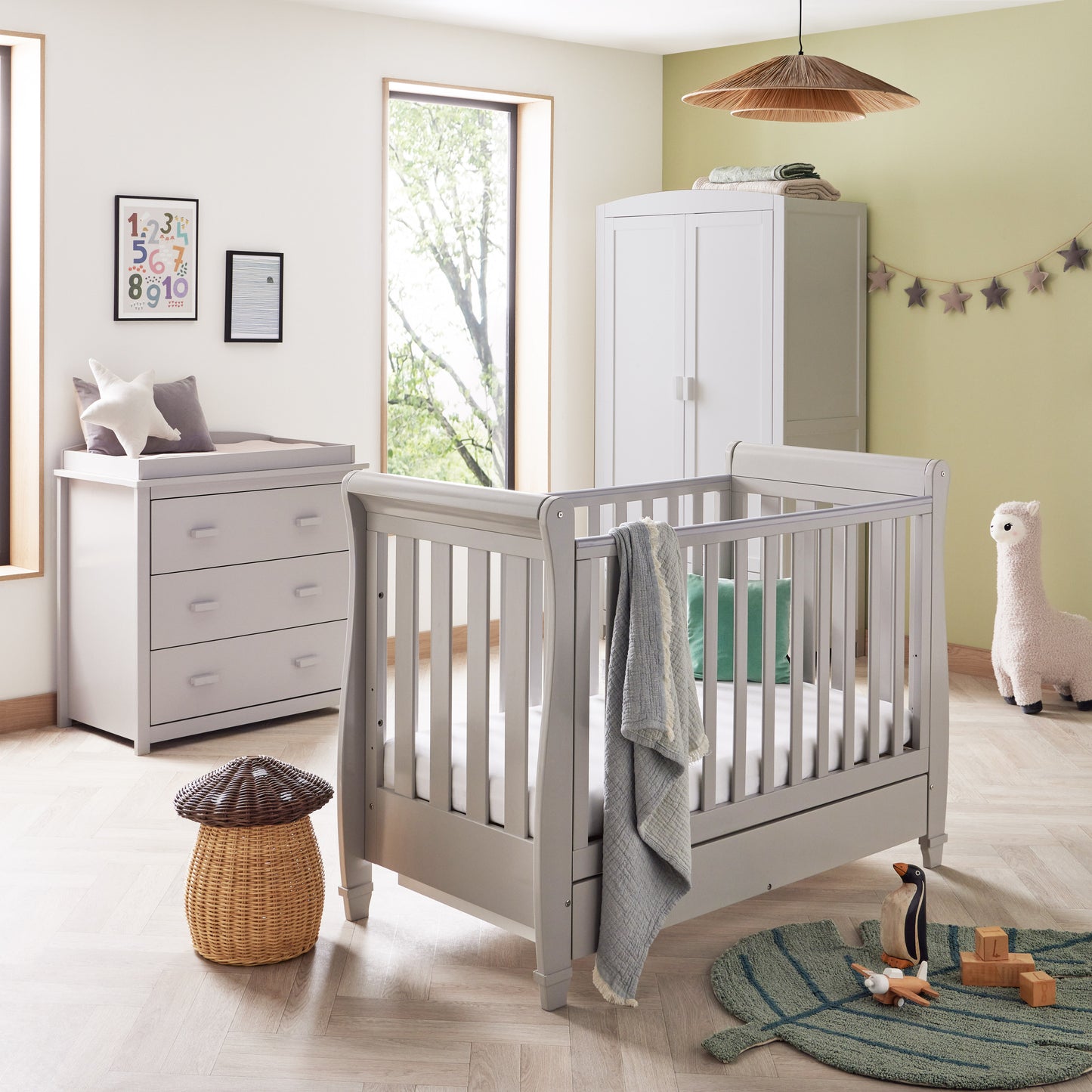 Babymore Eva 3 Piece Nursery Room Furniture Set