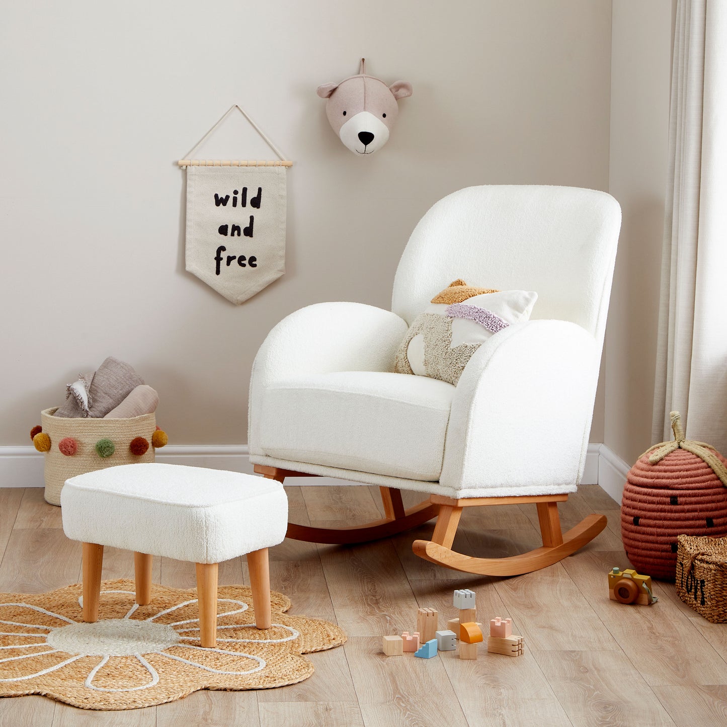 Freya Nursing Chair with Stool