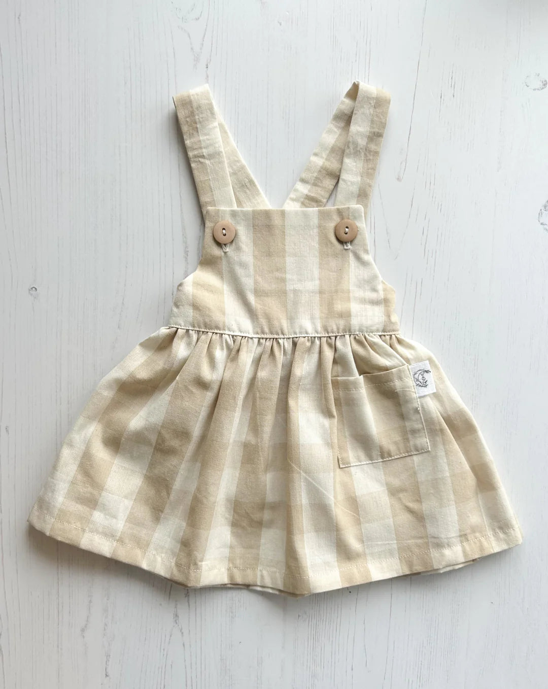 Wonder & Wren Gingham Pinafore Handmade Dress