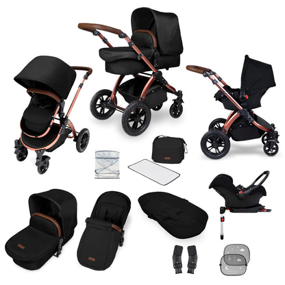 Ickle Bubba Stomp V4 All In One Pushchair Pram Travel System & Isofix Base