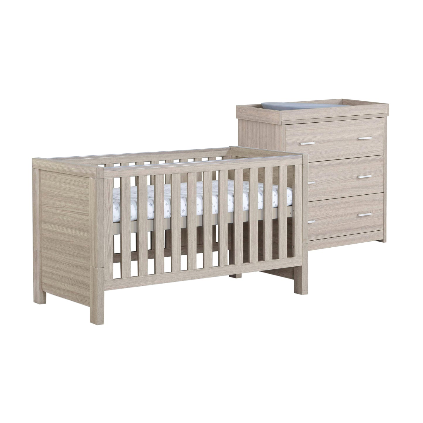 Babymore Luno 2 Piece Nursery Room Furniture Set