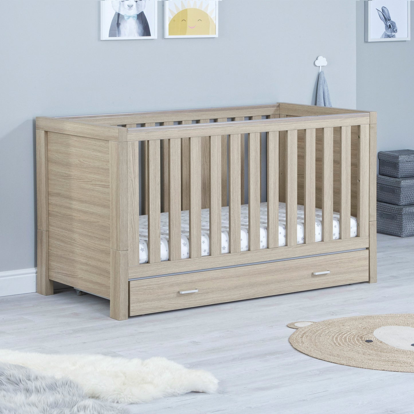 Babymore Luno 2 Piece Nursery Room Furniture Set