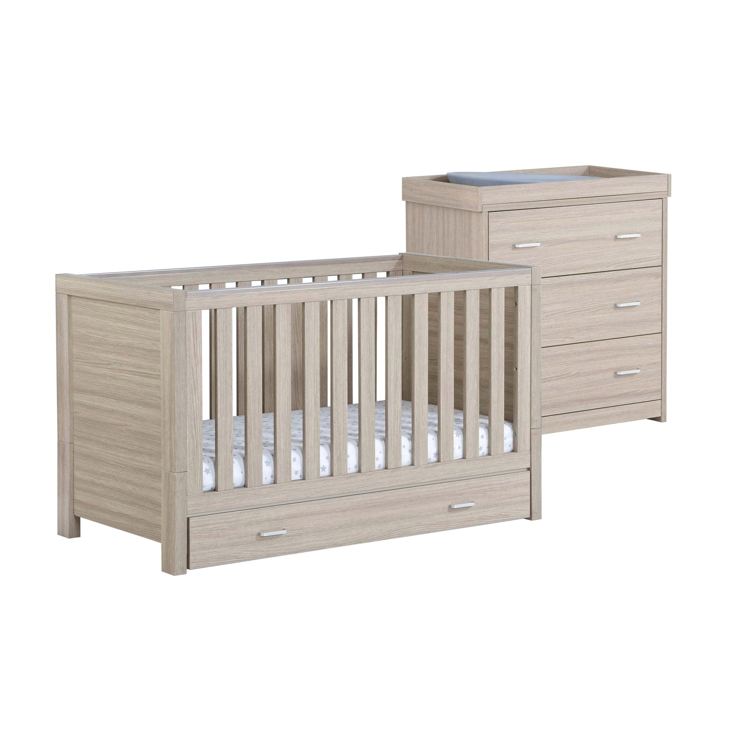 Babymore Luno 2 Piece Nursery Room Furniture Set