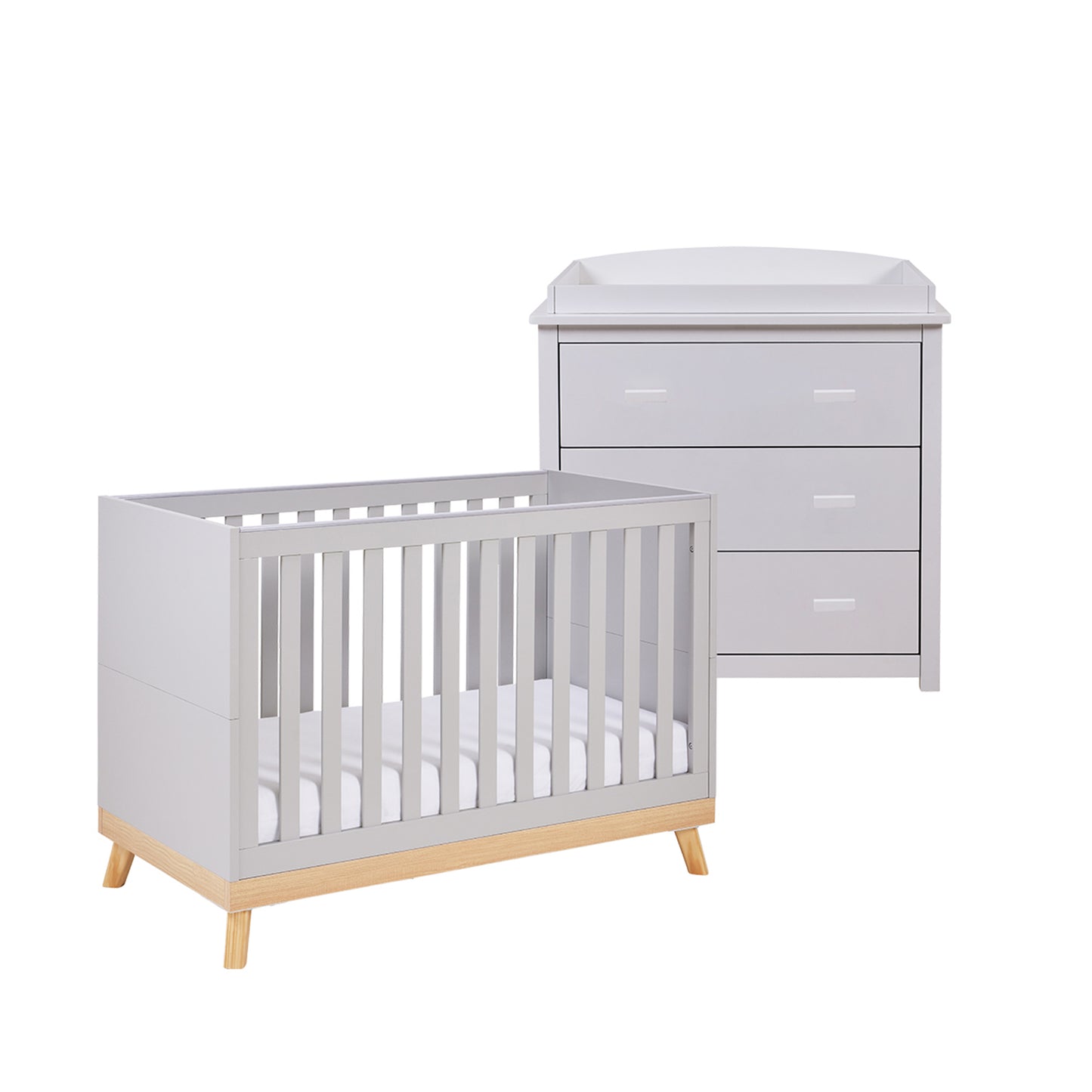 Babymore Mona Mini 2 Piece Nursery Room Furniture Set