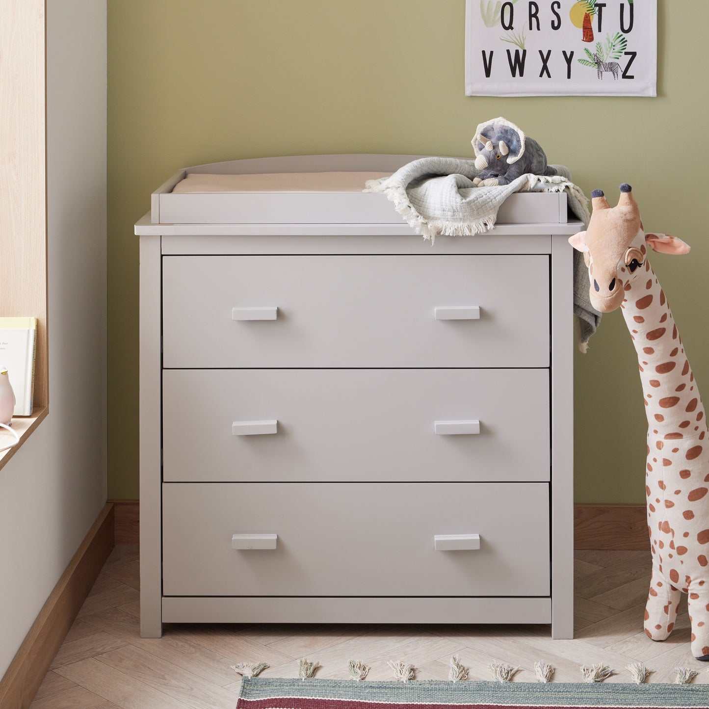 Babymore Mona Mini 3 Piece Nursery Room Furniture Set