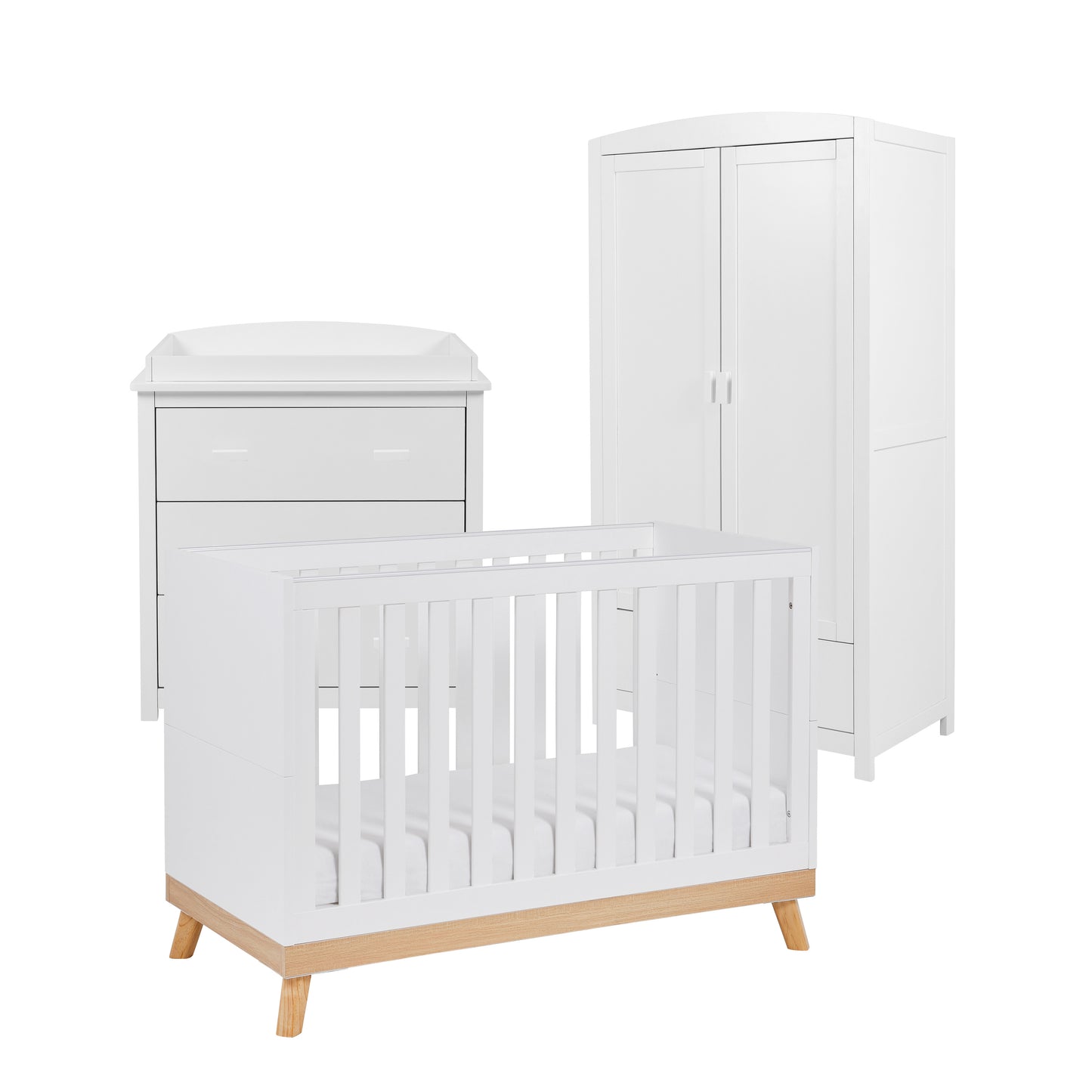 Babymore Mona Mini 3 Piece Nursery Room Furniture Set