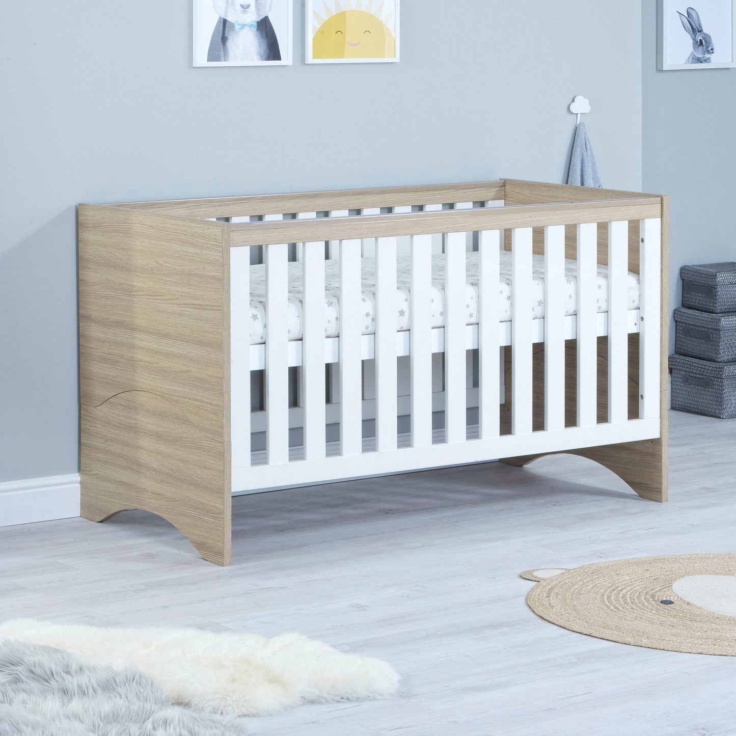 Babymore Veni 2 Piece Nursery Room Furniture Set