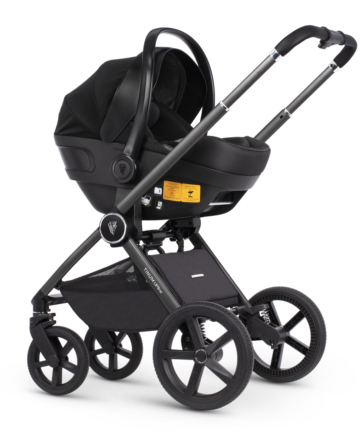 Venicci Upline Pram Pushchair Travel System Misty Rose