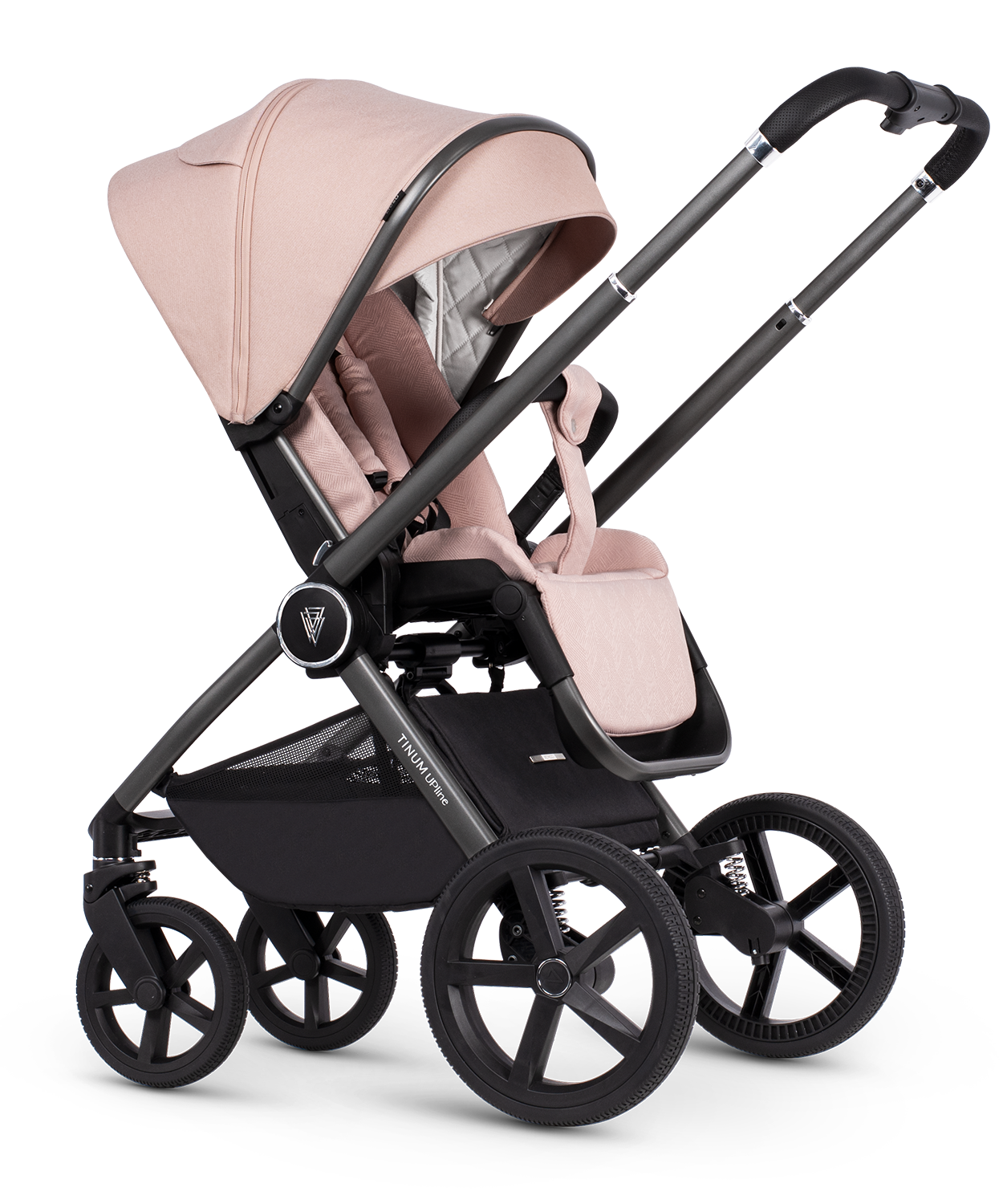 Venicci Upline Pram Pushchair Travel System Misty Rose