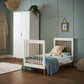 Obaby Maya Scandi 3 Piece Nursery Room Furniture Set Natural & White