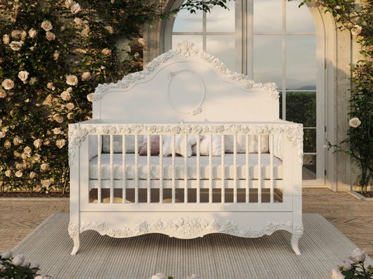 Bambizi Luxury Secret Garden Monogram 3 In 1 Cot Bed