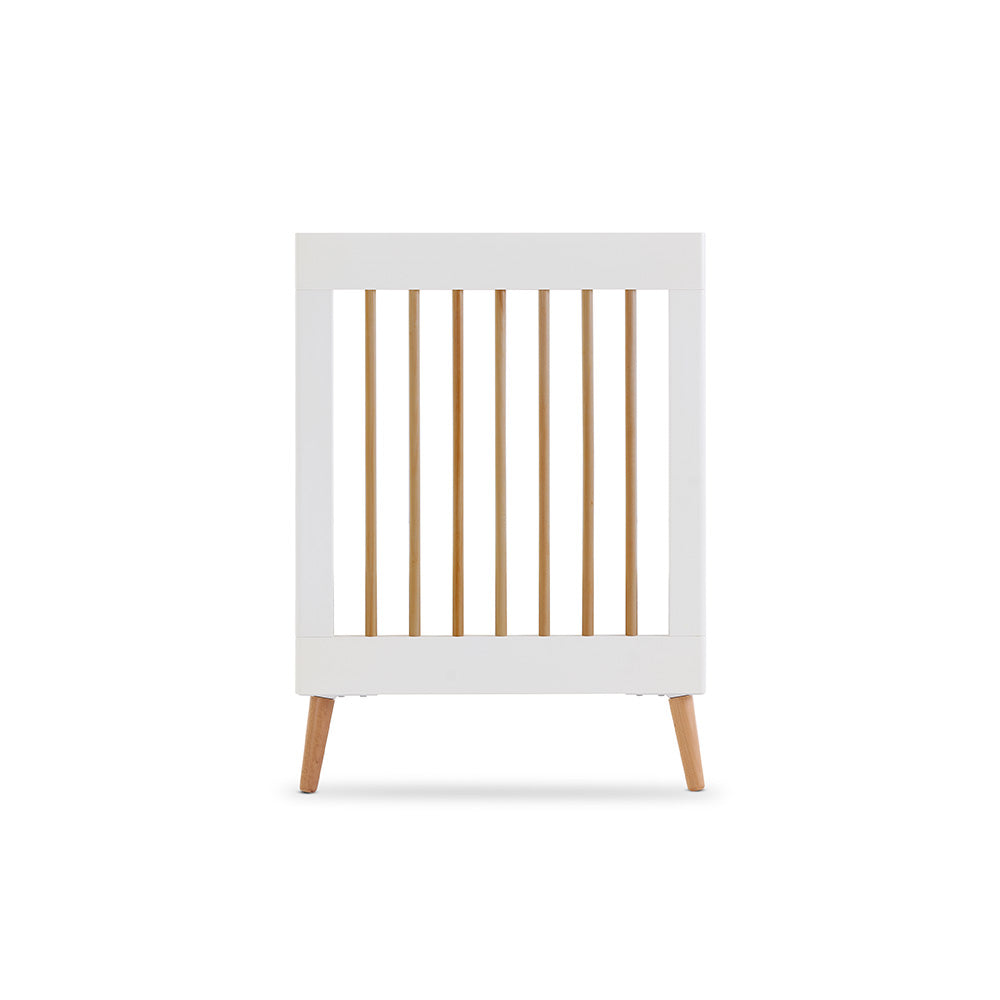 Obaby Maya Mini Scandi Cot Bed White & Natural