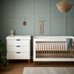 Obaby Maya Scandi 2 Piece Nursery Room Furniture Set Natural & White