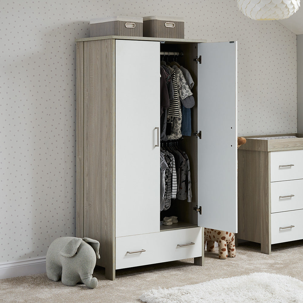 Obaby Nika Double Nursery Wardrobe