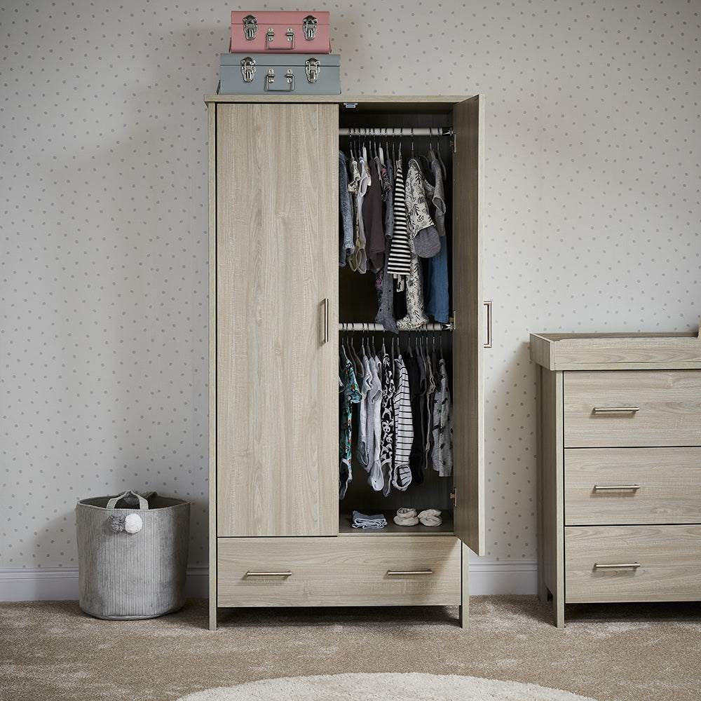 Obaby Nika Double Nursery Wardrobe