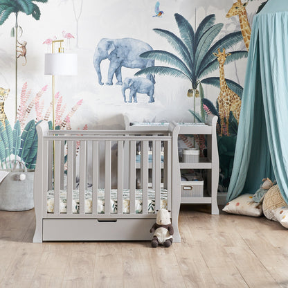 Obaby Stamford Space Saver Sleigh 2 Piece Nursery Room Furniture Set