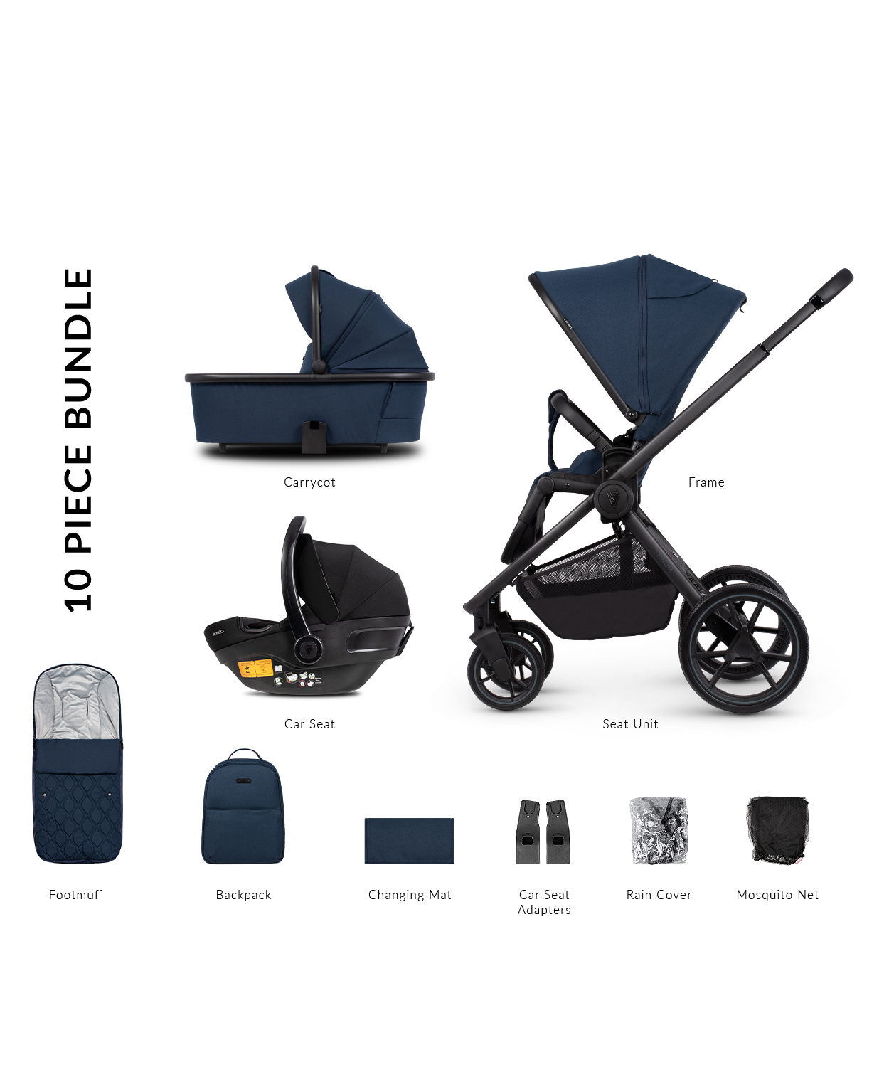 Venicci Tinum Edge Pram Pushchair Travel System Ocean